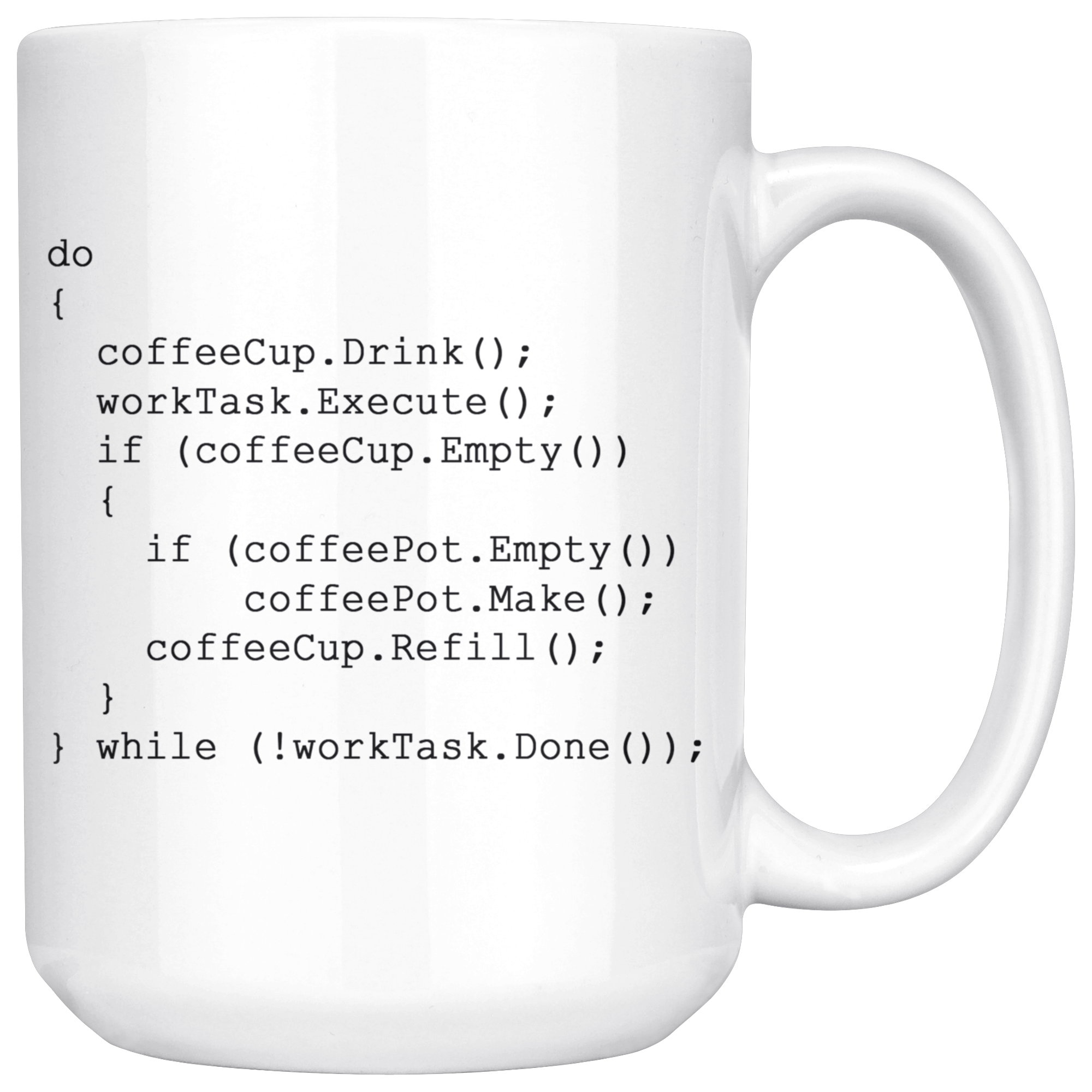 White 15oz Mug - Computer Science Coder
