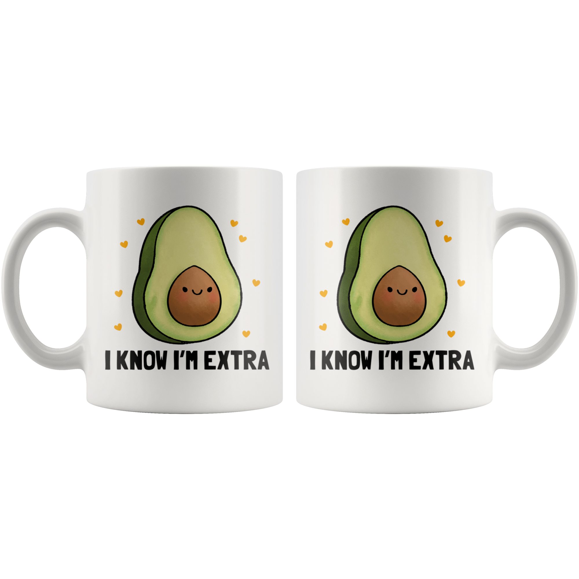 White Mugs - Avocado Extra