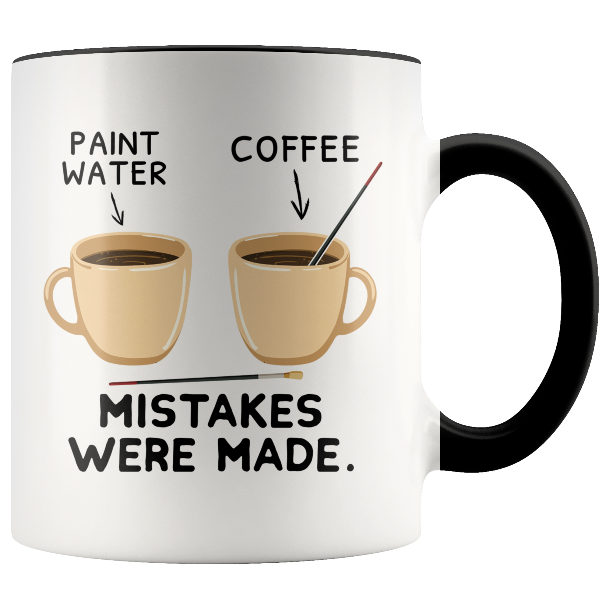 Accent Mug - Paint Mistakes Were Made Art