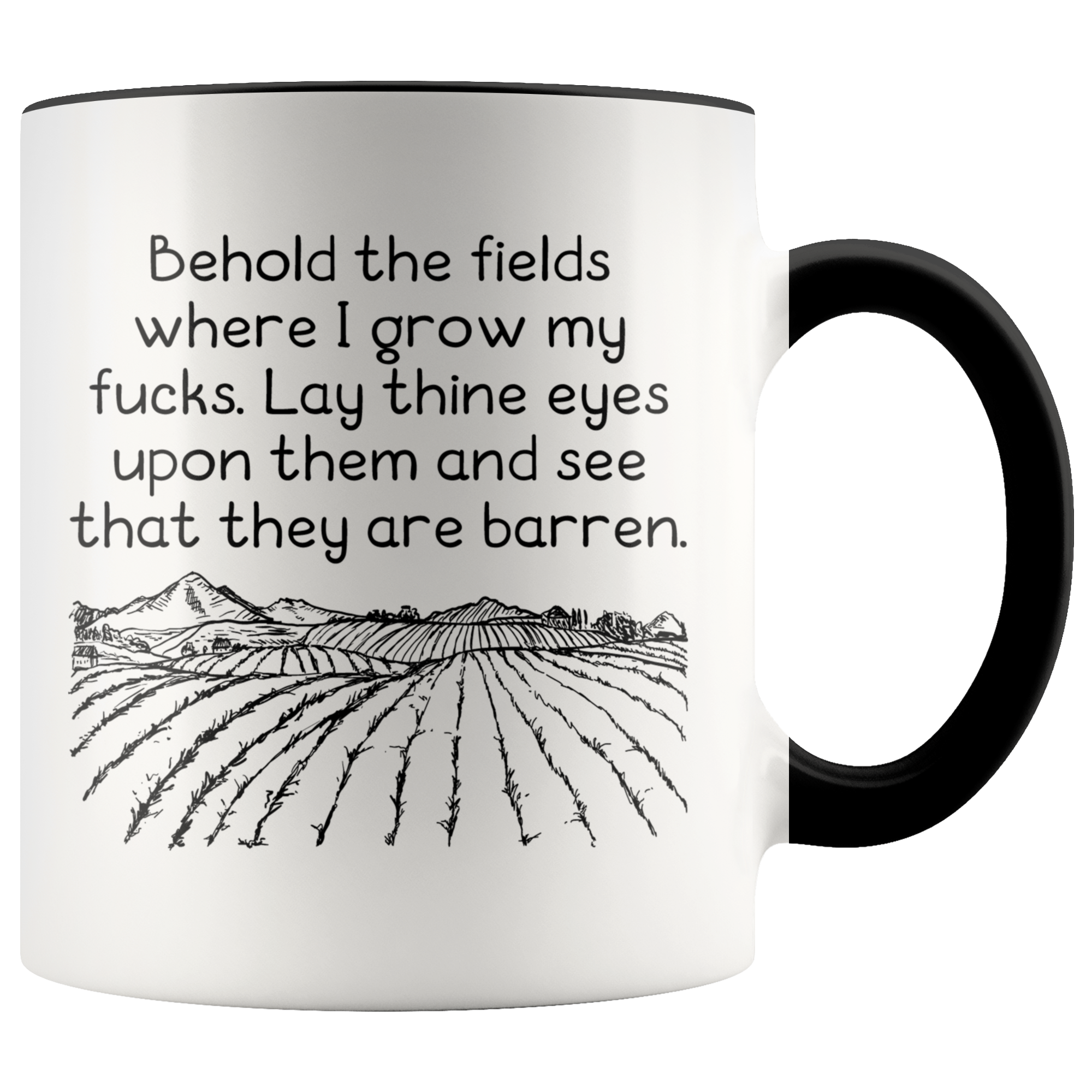 Accent Mug - Behold The Fields Where I Grow