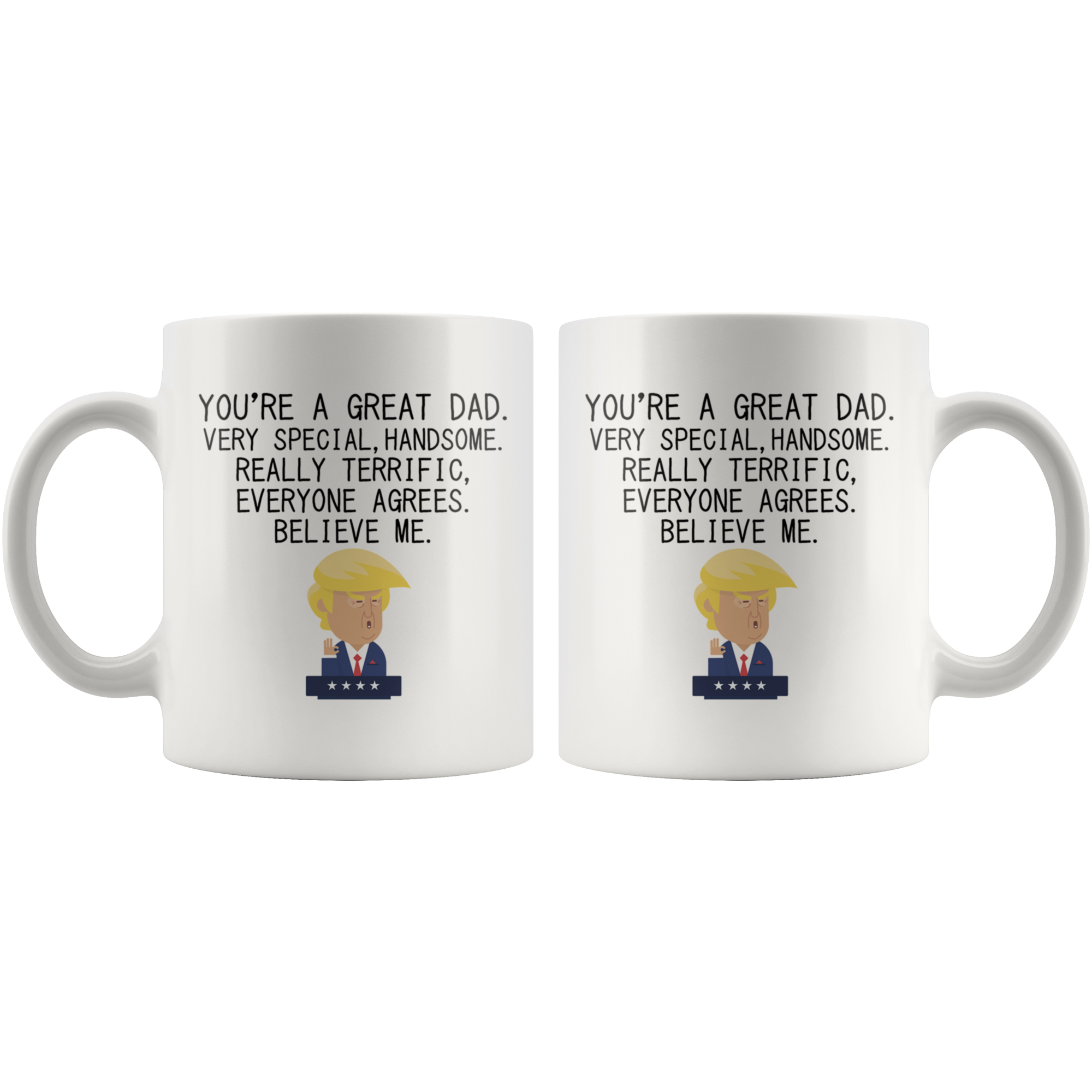 White 11oz Mug - Trump Dad
