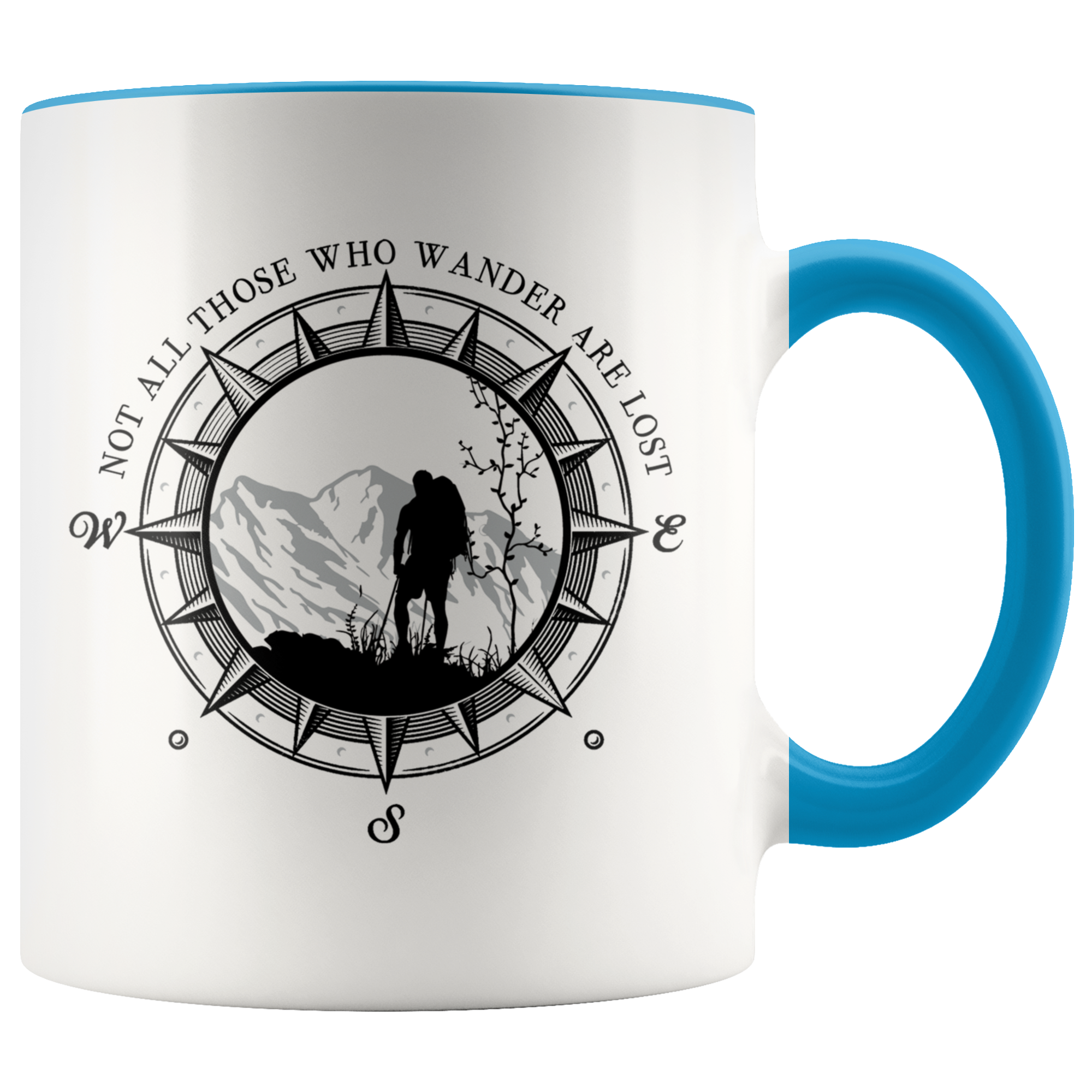 Accent Mug - Not All Who Wander Are Lost