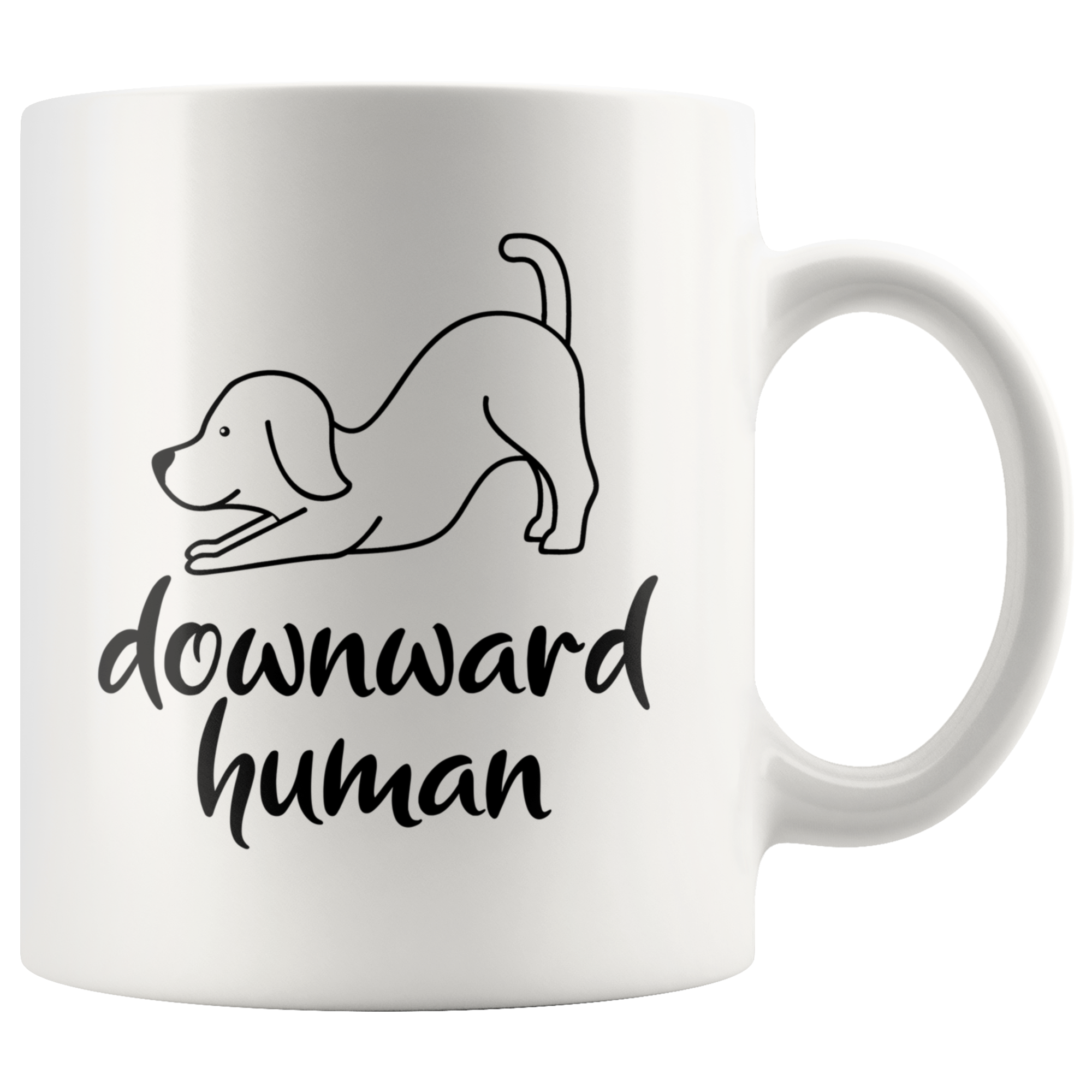 White Mugs - Downward Human