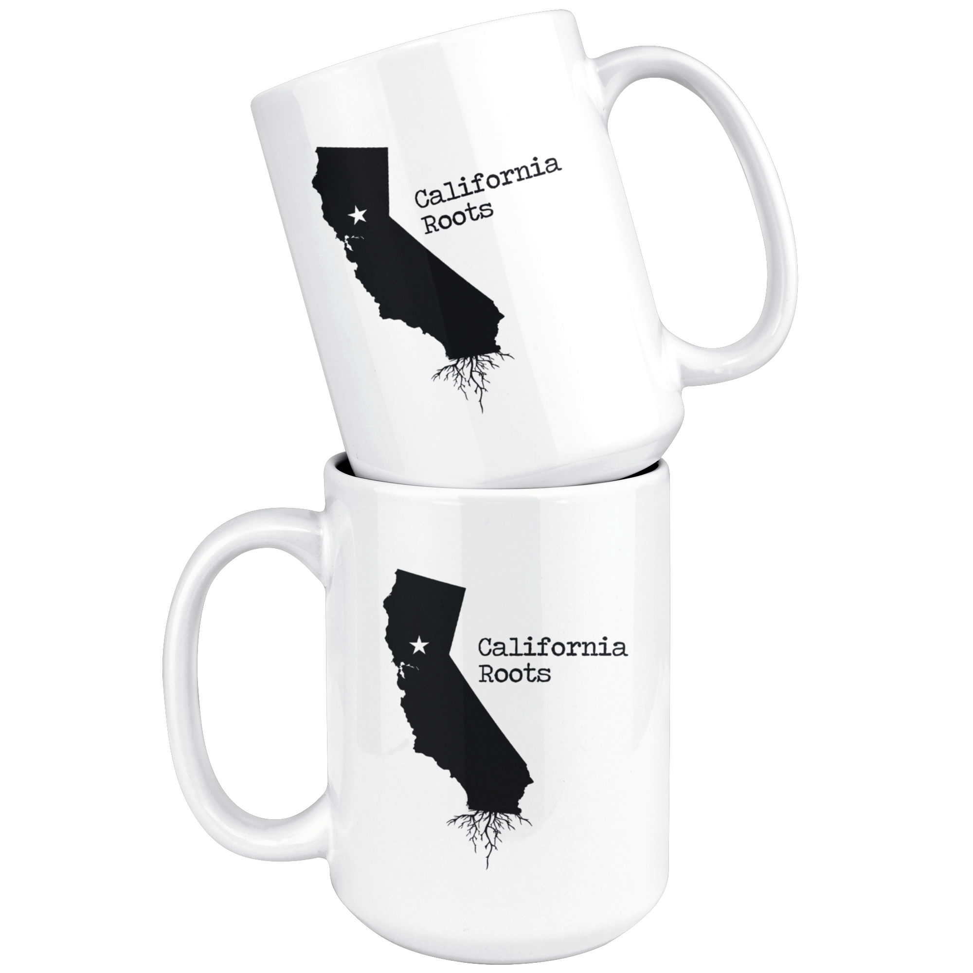 White Mugs - California Roots