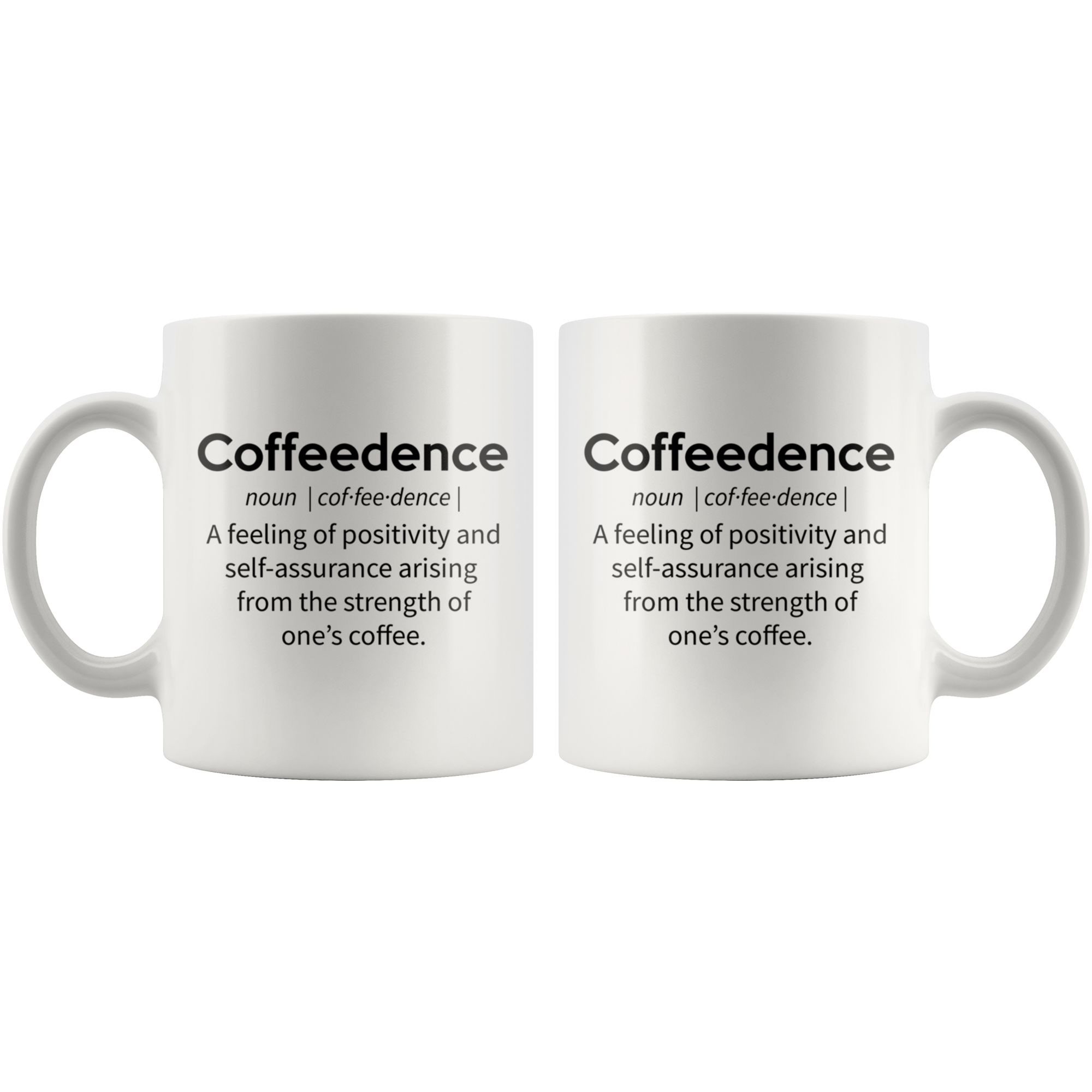 White 11oz Mug - Coffeedence