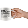 White 11oz Mug - Libra Nutrition Facts