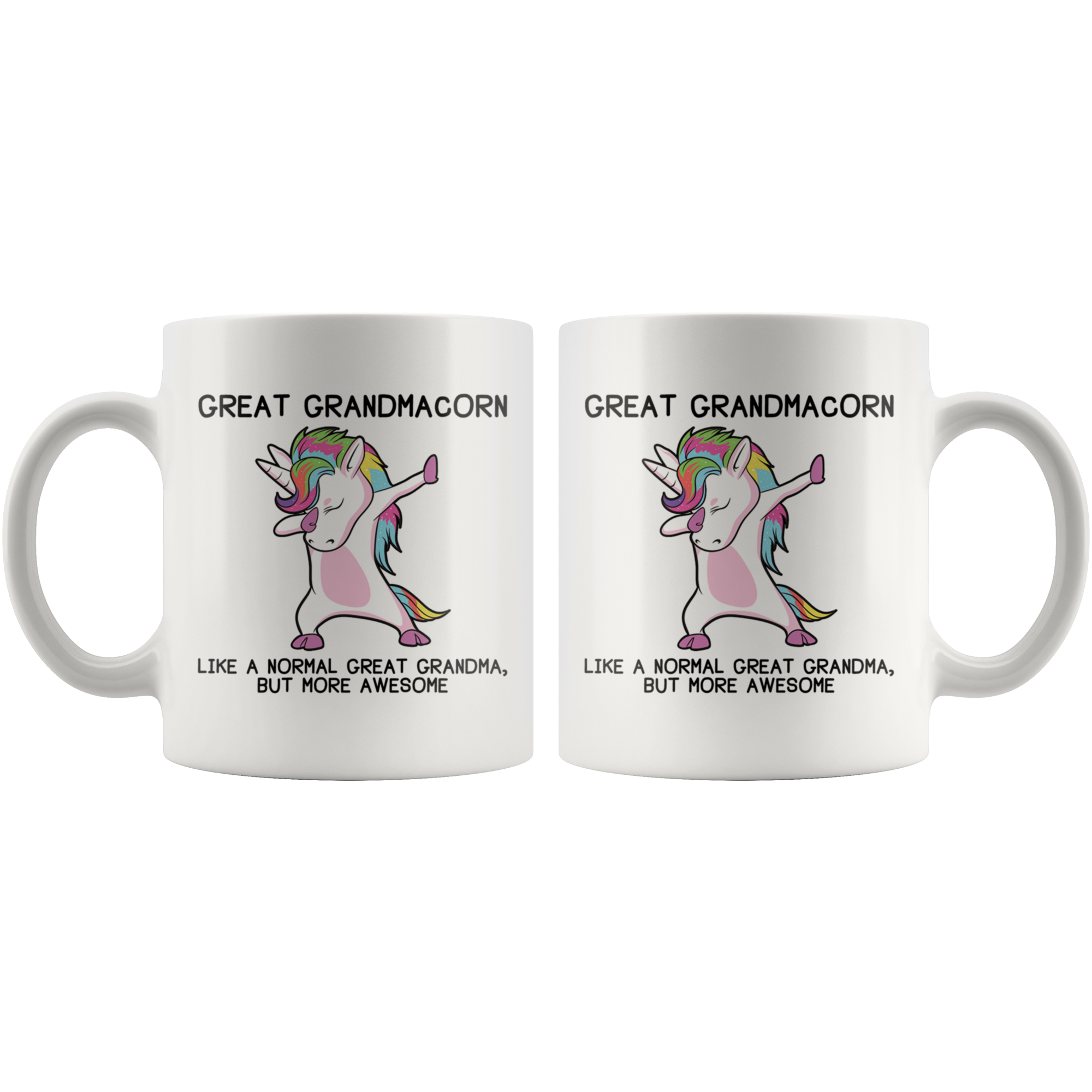 White 11oz Mug - Great Grandmacorn