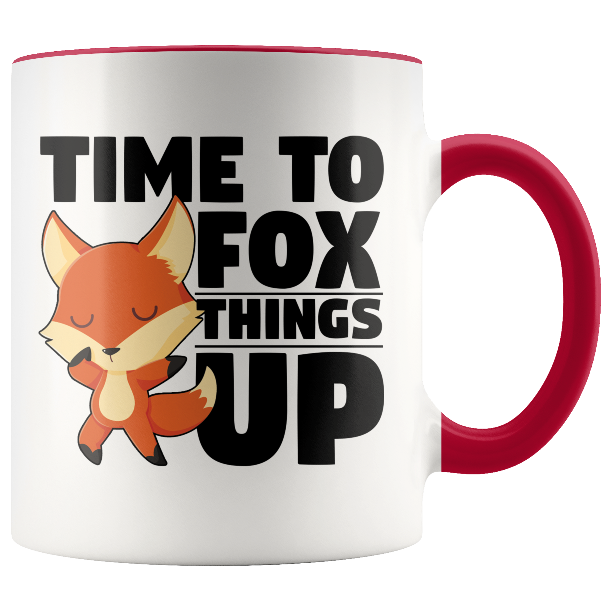 Accent Mug - Fox Things Up