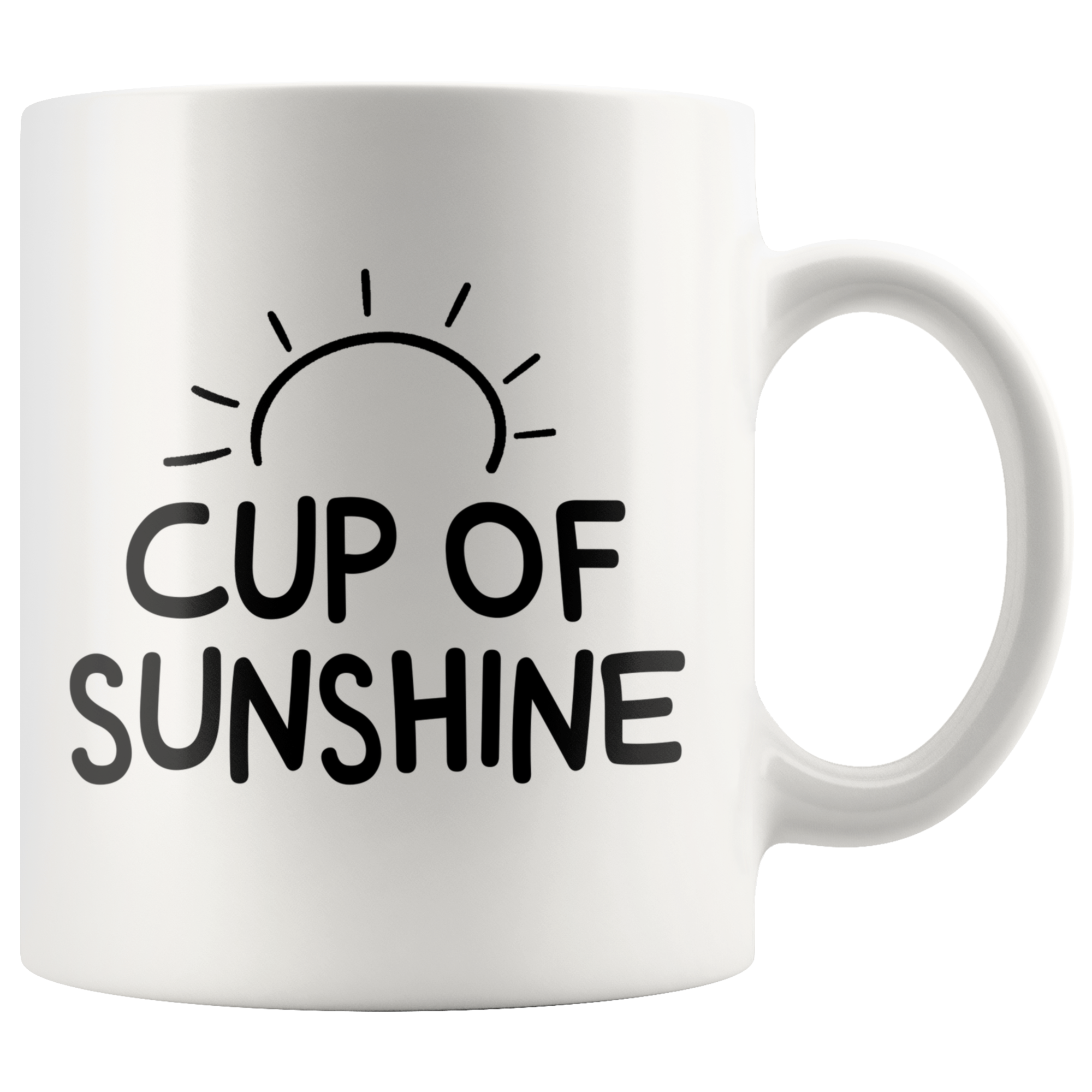 White Mugs - Cup Of Sunshine