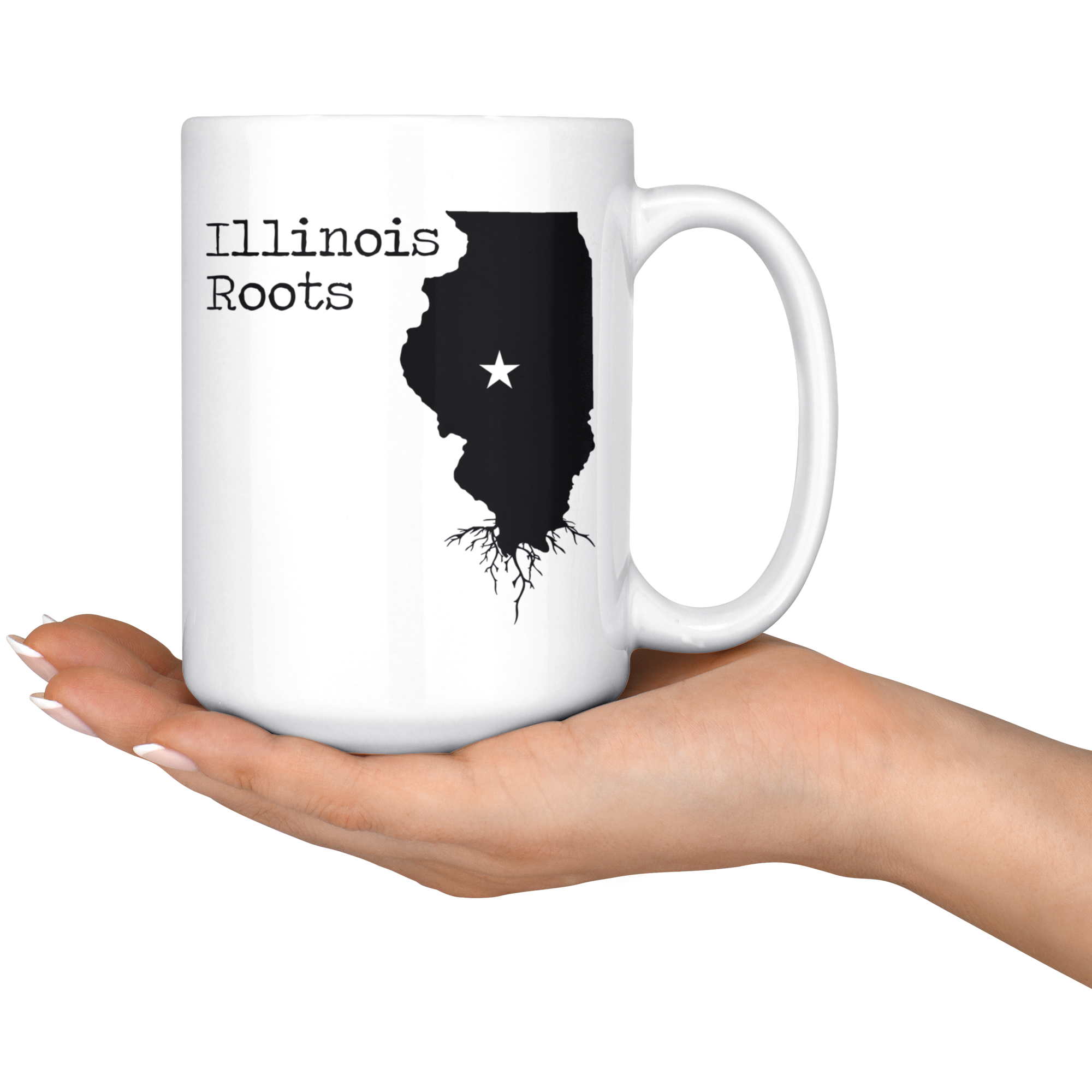 White Mugs - Illinois Roots