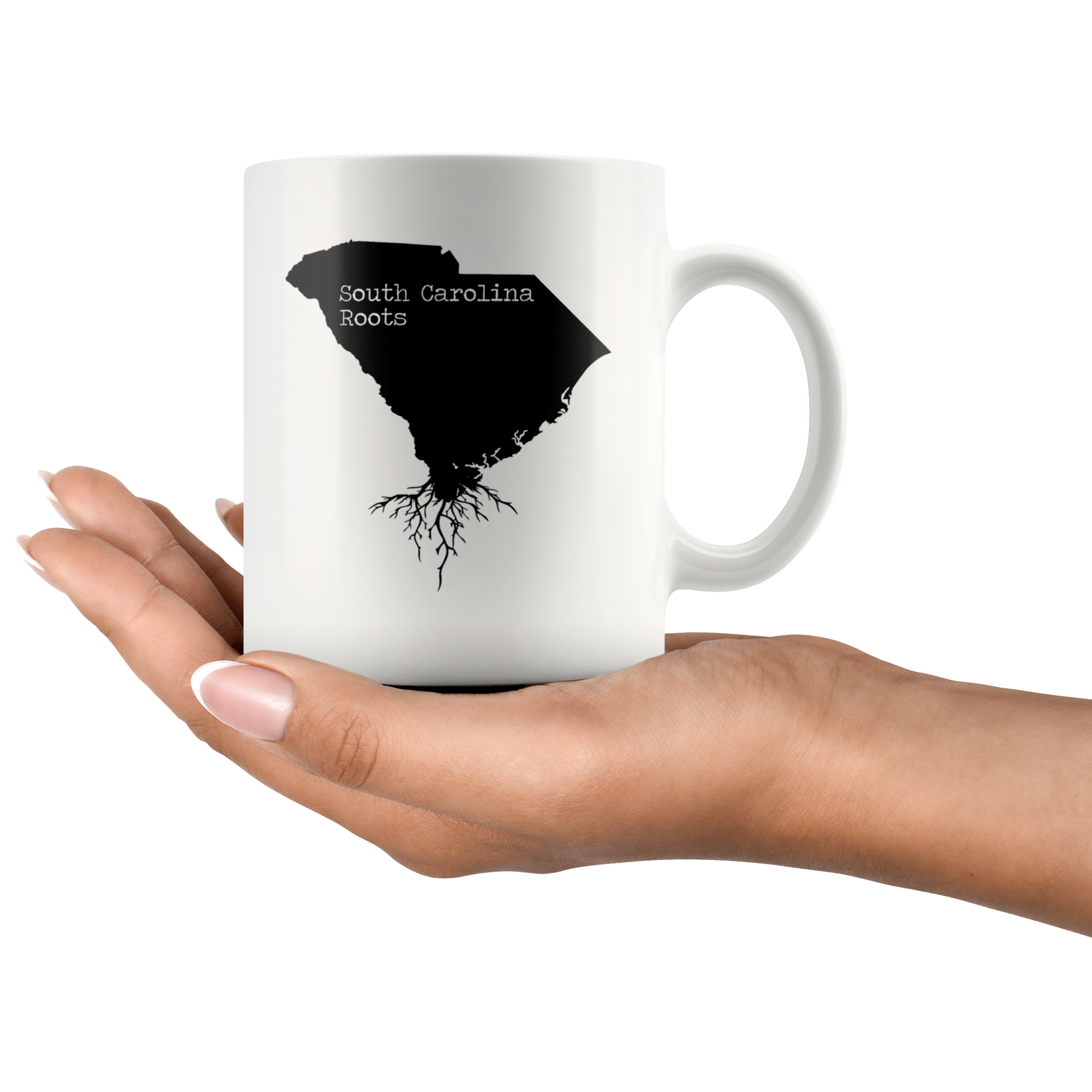 White Mugs - South Carolina Roots