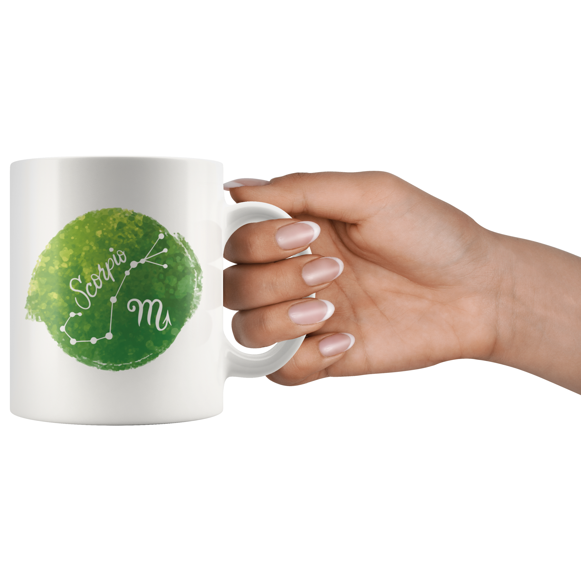 White 11oz Mug - Watercolor Scorpio