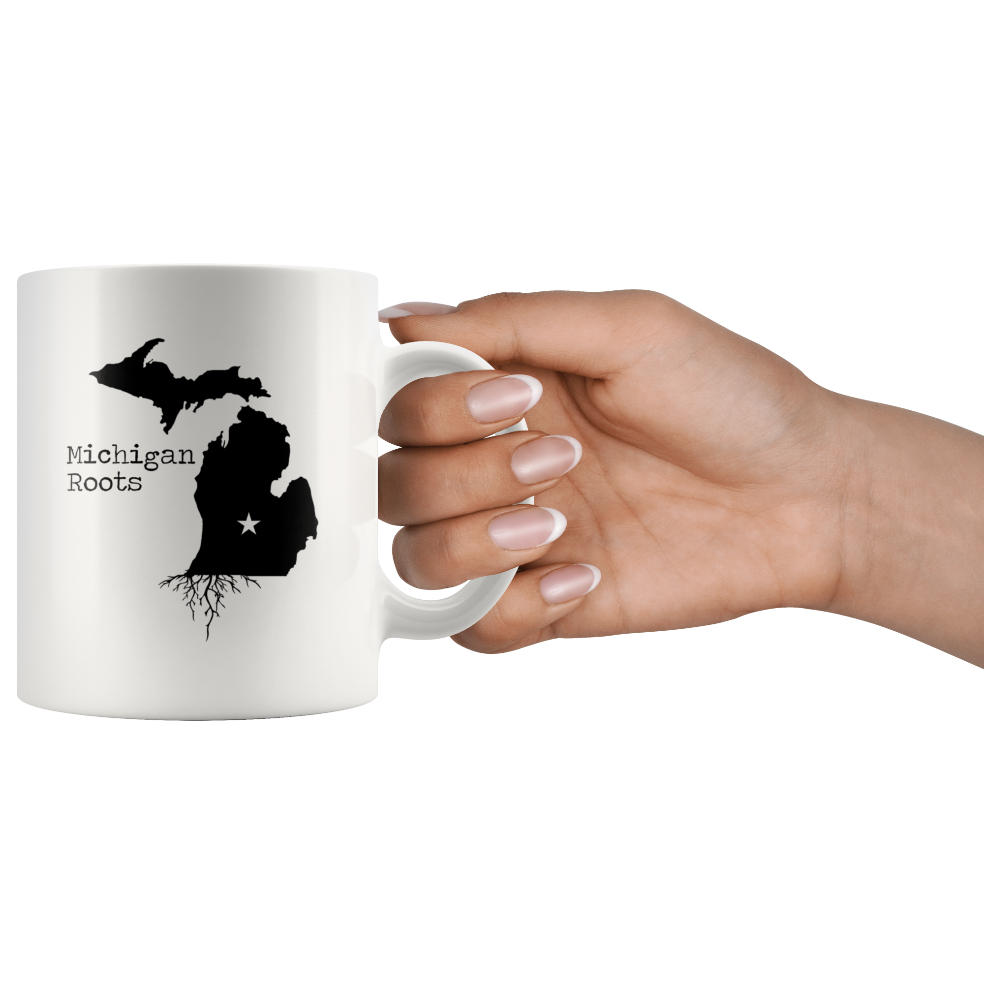 White Mugs - Michigan Roots