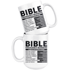 White 15oz Mug - Bible Reference Mug