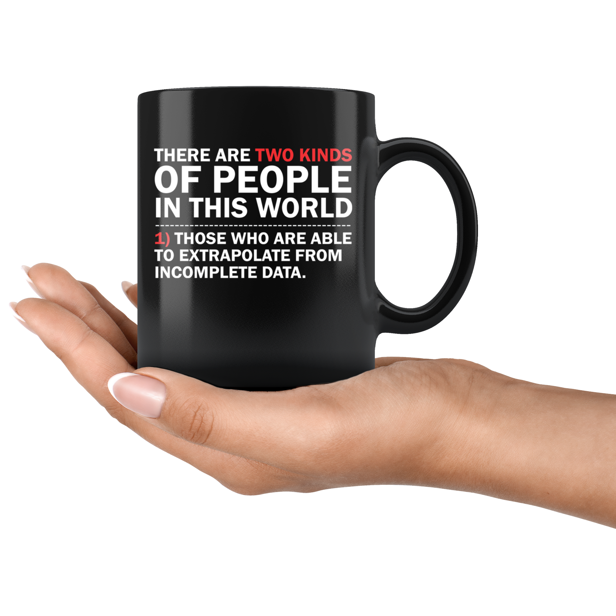 Black 11oz Mug - Extrapolate Incomplete Data