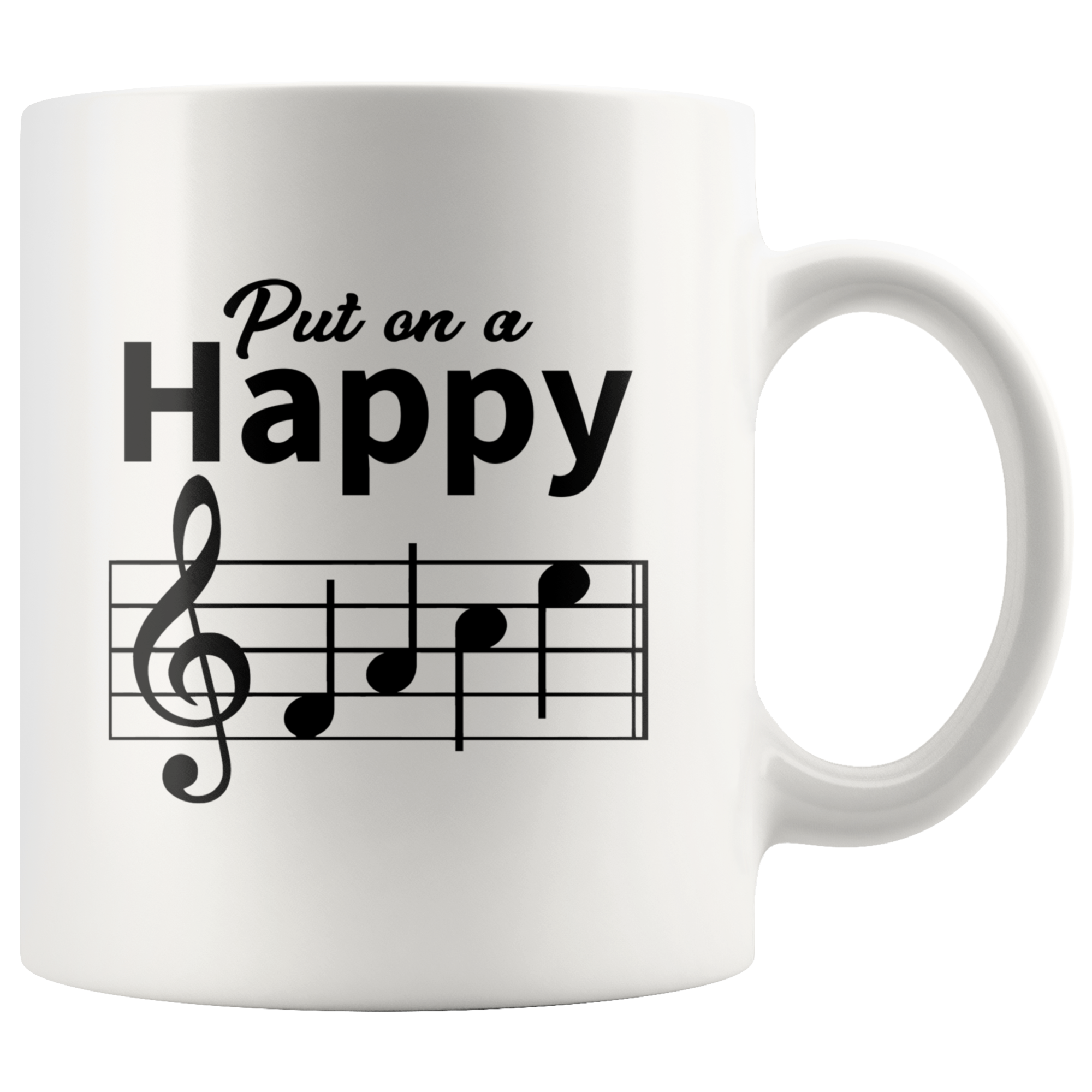 Mug - Music Happy Face Mug 11 oz