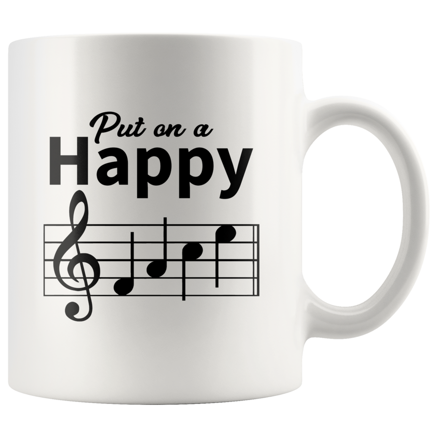 Mug - Music Happy Face Mug 11 oz