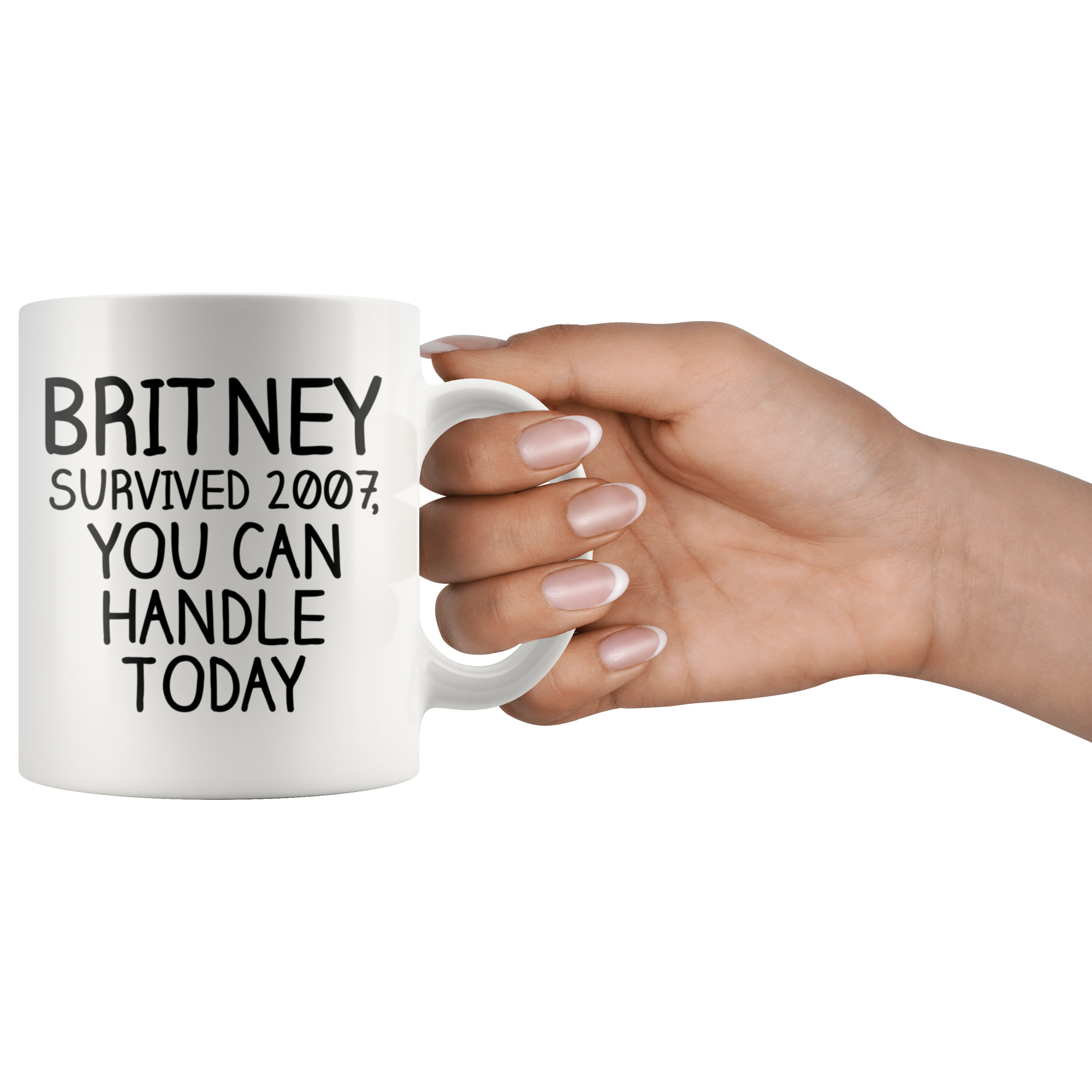White 11oz Mug - Britney Survived 2007