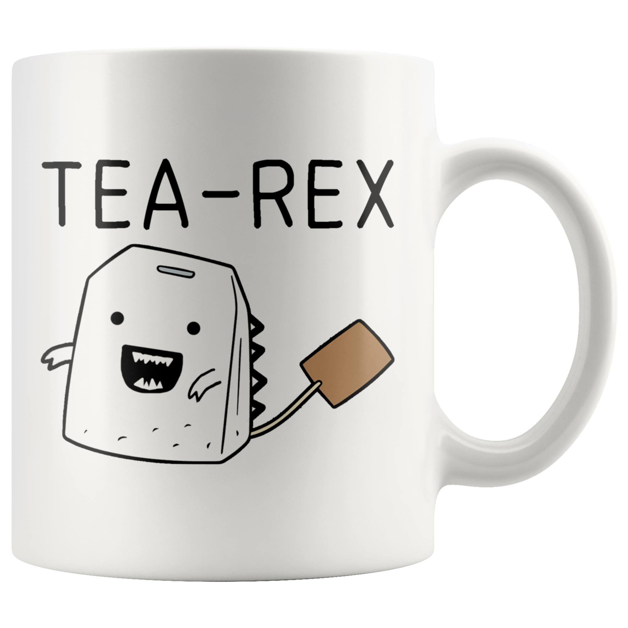 White Mugs - Tea Rex