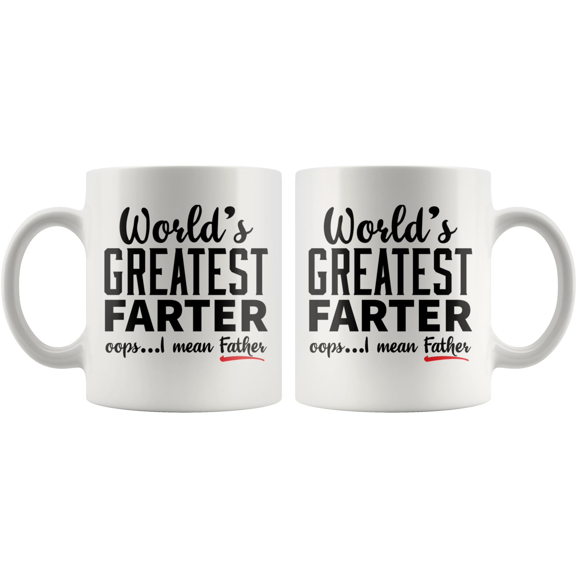 White 11oz Mug - World's Greatest Farter Father
